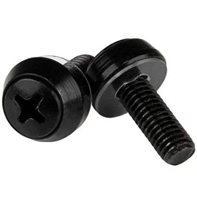 Immagine di StarTech.com Viti per montaggio Server Rack, M6 x 12mm, confezione da 50, nero