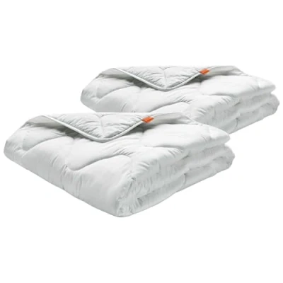 Immagine di sleepling 191126 Piumino per Tutto L&#039;Anno (Imbottitura 1.065 gr.), 100% Microfibra, Anallergico, 155 x 220 cm, Bianco
