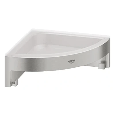Immagine di GROHE QUICKFIX Start Cube,Portaoggetti doccia angolare,Installazione a vite o con colla,Cromo,41106000