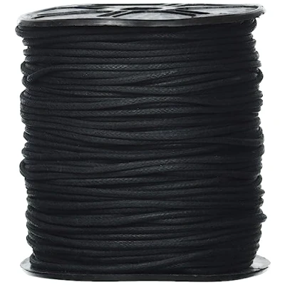 Immagine di Auroris 100 m, Rotolo di Nastro in Cotone, Circa 2 mm, Nero