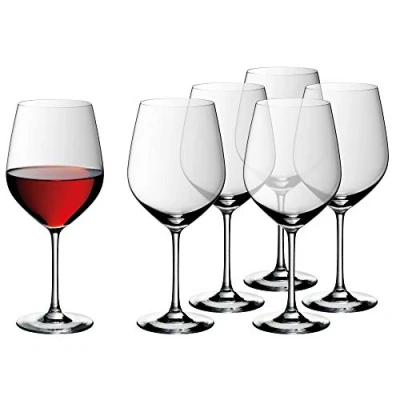 Immagine di WMF Easy Plus Set di 6 Bicchieri da Vino, 700 ml, in Cristallo, Lavabili lavastoviglie, Trasparenti