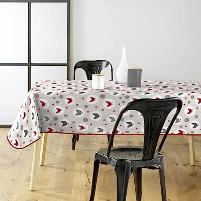 Immagine di Douceur d&#039;Intérieur Suzette Tovaglia Rettangolare, 140 x 240 cm, Neutro, PVC Stampato