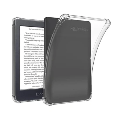 Immagine di GIOPUEY Cover per Kobo Nia, Scocca posteriore in TPU morbido, Copertura sottile, Protezione Airbag, Custodia Compatibile con Nia trasparente