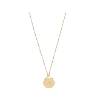 Immagine di Kate Spade New York, Collana con piccolo ciondolo a forma di H, oro