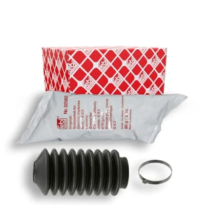 Immagine di FEBI BILSTEIN 03318 Kit soffietto, Sterzo Gomma Assale anteriore Sx, Dx con grasso morsetto