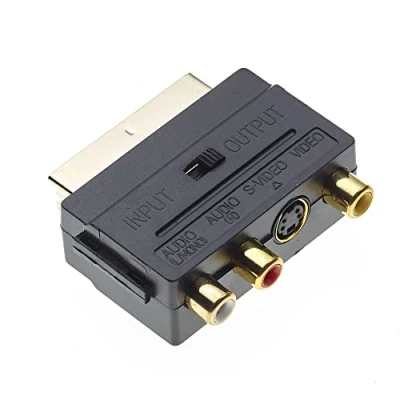 Immagine di Keple adattatore SCART, Confezione da 2 convertitore audio 1x 3x RCA