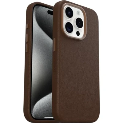 Immagine di Otterbox Symmetry Backcover per cellulare Apple iPhone 15 Pro Marrone Compatibile con MagSafe