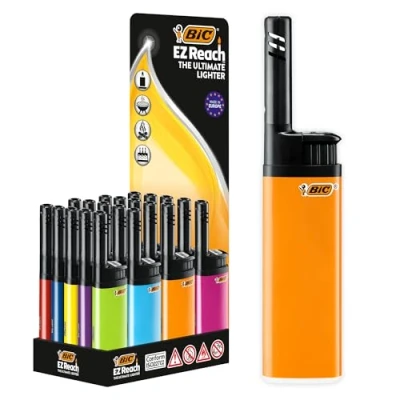 Immagine di BIC EZ Reach, 20 accendini multiuso tascabili in colori assortiti