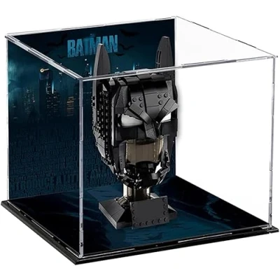 Immagine di Tirff Acrilico Vetrina Teca Compatibile con Lego 76182 DC Cappuccio di Batman, A Prova Polvere in Acrylic Display Case per (Modello Non Incluso)
