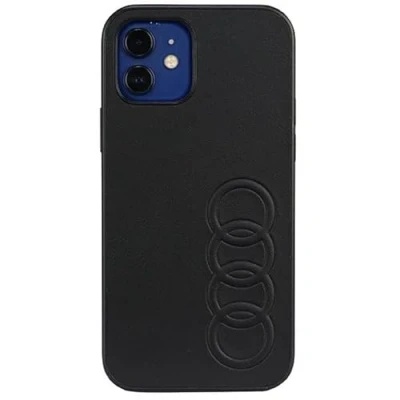 Immagine di Audi AU TPUPCIP12P TT/D1 BK Custodia in pelle sintetica per iPhone 12/12 Pro 6.1&quot;, colore: Nero
