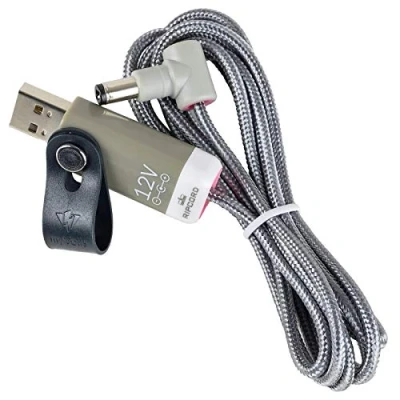 Immagine di myVolts Ripcord 12V Cavo di alimentazione USB compatibile con Elektron Digitakt e25 Edition Drum sampler