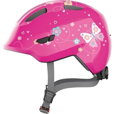 Immagine di Abus, Casco per Bambini ABUS Smiley 3.0 da Ciclista con una Vestibilità Avvolgente, Design Adatto ai e Spazio le Trecce, Ragazze Ragazzi