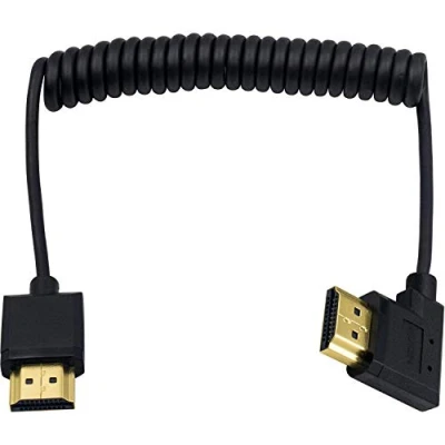 Immagine di Duttek cavo HDMI 4 K, a HDMI, spirale, estensore maschio maschio, per TV Stick 3D e 4K Ultra HD 2.0 di estensione (HDMI Extender) (1,2 m)