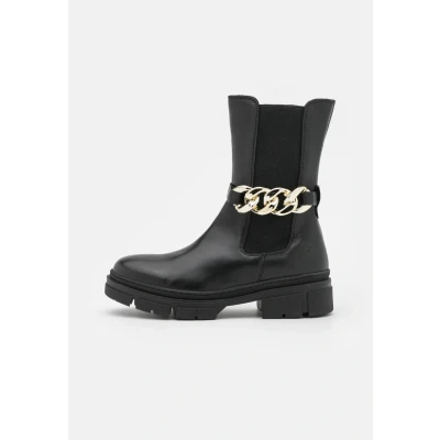 Immagine di Tamaris Donna 1 25983 29, Stivali alla Moda, Colore: Nero e Oro, 41 EU