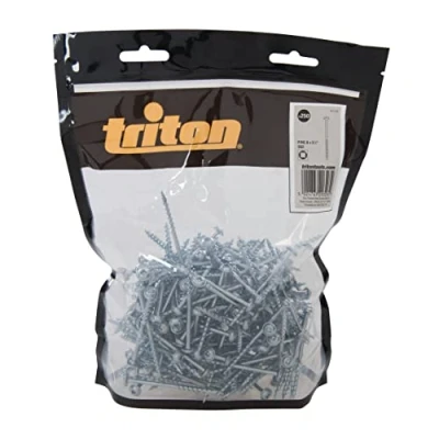Immagine di Triton 731129 Viti a foro tascabile zincate con testa disco e filettatura grossa, multicolore