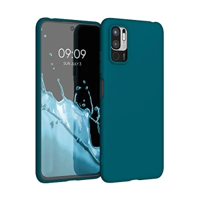 Immagine di kwmobile Custodia Compatibile con Xiaomi Redmi Note 10 5G Cover Back Case per Smartphone in Silicone TPU Protezione Gommata blu indaco