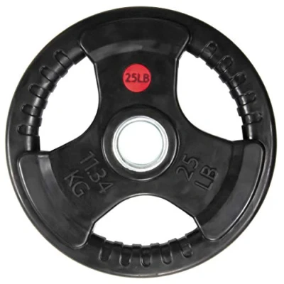 Immagine di BalanceFrom Piastra in ghisa rivestita gomma per allenamento di forza e sollevamento pesi, olimpico, 4,5 kg, singola