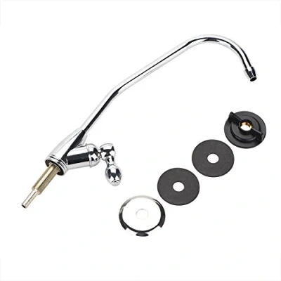 Immagine di Rubinetto per Cucina, 1/4 &quot;Rubinetto da Cucina in Lega Zinco Acqua Osmosi Inversa Cromata Filtro Potabile RO, Manico Singolo ad Alto