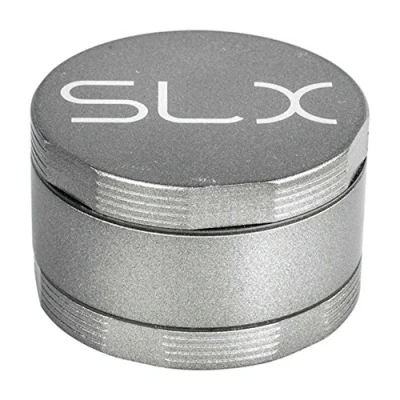 Immagine di SLx, macinatore per Tabacco, spezie ed Erbe, Grinder in Metallo, Dimensioni: 6,2 cm x 3,6 cm, Colore: Argento