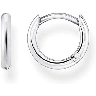 Immagine di Thomas Sabo Classic orecchini a cerchio in Argento sterling 925 con chiusura clip, 1.20 cm, sterling, Non applicabile