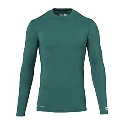 Immagine di uhlsport Distinction Color Baselayer, Maglia a maniche lunghe, Bambini, Verde (Vert Lagon), 140 (8 10 anni)