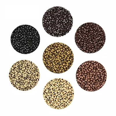Immagine di 200pz/lotto Nano anelli 2,5 mm Micro Ring per estensione dei capelli (nero)