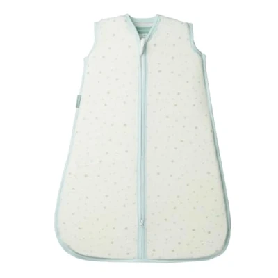 Immagine di molis&amp;co. Sacco Nanna per Neonate 100% cotone. 0.4 TOG. Da 6 a 18 mesi. Ideale i Mesi Estivi. Morbidezza e freschezza in un unico strato di tessuto. Blue sky Azzurro.