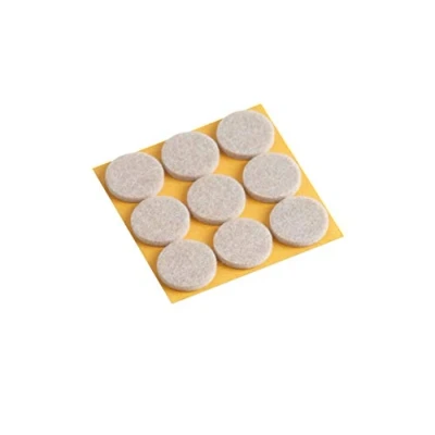 Immagine di Metafranc Set di 9 feltrini &quot;TopSoft&quot; Ø 28 mm autoadesivo beige pezzi protezione efficace mobili &amp; sedie/set scivoli per pavimenti delicati/feltrini sedia/pavimento / 644836