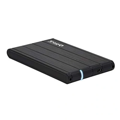 Immagine di TOOQ TQE 2530B HDD 2.5&quot;, (SATA I/II/III fino a 9.5 mm di altezza, USB 3.0), alluminio, indicatore LED, nero, 50 gr.