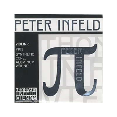 Immagine di Thomastik corde per violino 4/4 Peter Infeld Synthetic Core Re nucleo sintetico, rivest. alluminio, media