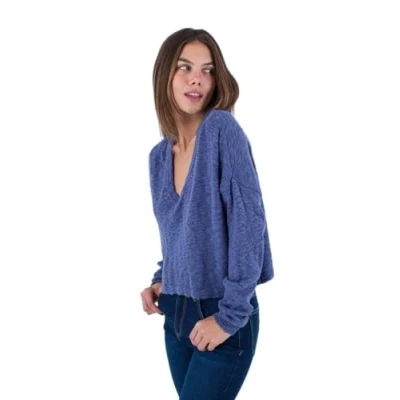 Immagine di Hurley Taylor V NECK Maglione, Donna, Taglia: Small, Slate blue