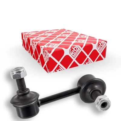 Immagine di febi BILSTEIN 29708 Bielletta barra stabilizzatrice Assale anteriore Dx 81 M10 x 1,25 Plus con dado autobloccante Acciaio