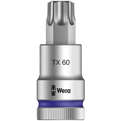 Immagine di Wera 8767 C HF 05003838001 Esalobo Interno (TX) Inserto giravite a bussola T 60 1/2 (12.5 mm)