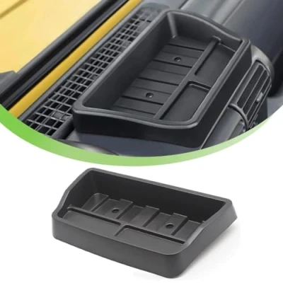 Immagine di LohxA Scatola portaoggetti per Console Centrale Auto in ABS Jeep Wrangler TJ 1997 2006, Vassoio Organizer cruscotto