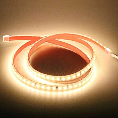 Immagine di Super Luminous 2835 Striscia LED Adesiva 1M 220V, IP67 Impermeabile Strisce 220 Volt 1 Metro 12 Watt Bianco Caldo (Bianco Caldo, 1.00)