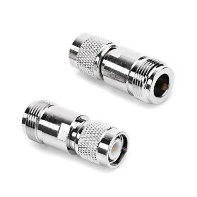 Immagine di Othmro 2 pz TNC Maschio a N Femmina Dado Dritto Tutto Rame Filettato RF Coax Connettore Adattatore