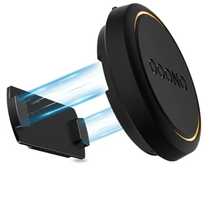 Immagine di SUPMEGA supporto magnetico per auto OOONO CO Driver NO2, robusto in metallo con magneti integrati, compatibile rilevatore flash NO2