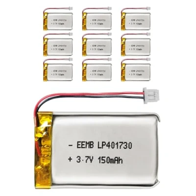 Immagine di 10X EEMB 3.7V 150mAh 401730 batteria ricaricabile ai polimeri di litio con connettore Molex UN38.3 Fai una polarità sicura del dispositivo corrispondente la prima dell&#039;acquisto !!!