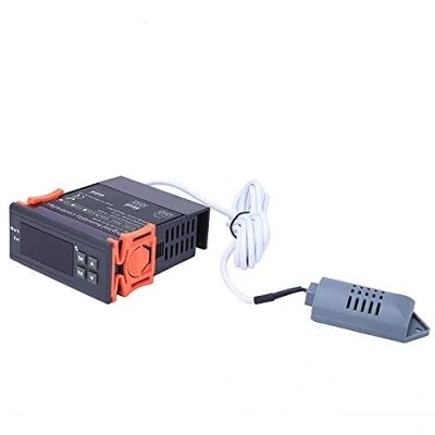 Immagine di DEWIN Regolatore di Umidità Dell&#039;Aria Digitale, 10A 220V Termostato Digitale Controller Termoregolatore con Sonda Intervallo Controllo 1% 99% RH Sensore Tipo HM 40