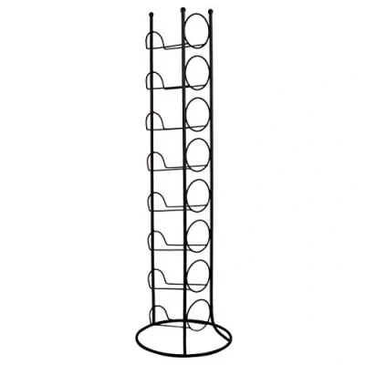 Immagine di RM Design Portabottiglie per bottiglie di vino e acqua, 8 bottiglie, colore: nero
