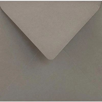 Immagine di Netuno 25 buste lettere colorate quadrate grigio 153 x mm 115g Sirio Color Pietra belle per inviti matrimonio compleanno comunione battesimo feste envelope wedding invitation
