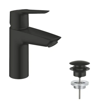Immagine di GROHE QUICKFIX Start,Miscelatore monocomando per lavabo Taglia S,con tecnologia Water Saving (portata limitata a 5,7 l/min),Matt Black,235512432