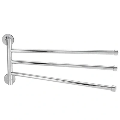 Immagine di Acciaio Inossidabile Portasciugamano Swing Out Rotante Montaggio a Parete Mensola Dell&#039;asciugamano Risparmio di Spazio Asciugamano Accessori da Bagno(3 Arms)