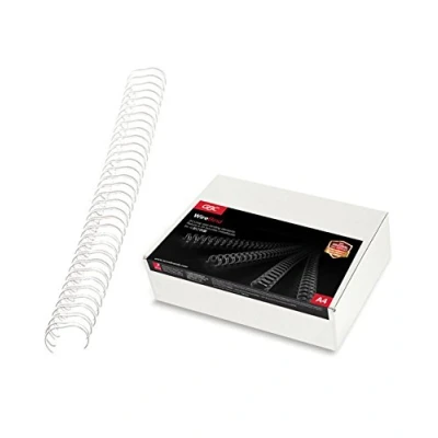 Immagine di GBC Dorsi metallici 34anelli 8mm 100pz Bianco RG810570