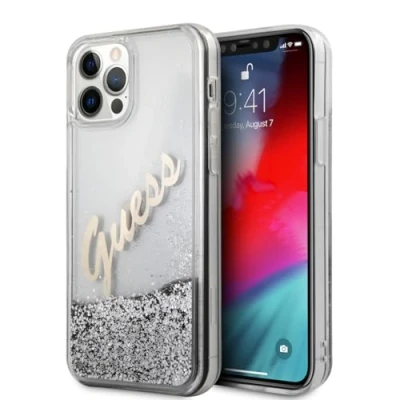 Immagine di Guess GUHCP12LGLVSSI Cover Rigida per iPhone 12 PRO Max 6,7&quot;, Colore: Argento