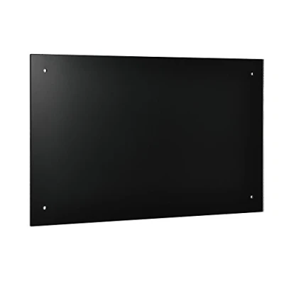 Immagine di [NEU.Haus] Paraschizzi in Vetro Temperato Protezione Elegante e Resistente per Pareti di Cucina Facile da Pulire, al Calore ai Graffi 70 x 50 cm Nero
