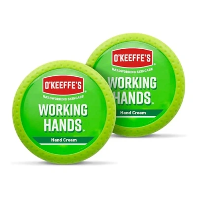 Immagine di O&#039;Keeffe&#039;s Working Hands, 96 g, confezione da 2 pezzi Crema mani per estremamente secche e screpolate Aumenta immediatamente il contenuto di umidità, forma uno strato protettivo previene la