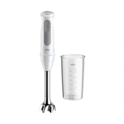 Immagine di Braun MultiQuick 5 MQ 50001 M, Frullatore a Mano con Tecnologia PowerBell Plus, Minipimer 21 Velocità+Turbo, Sistema Easy Click Ergonomico, Albero in Acciaio, Bicchiere da 600 ml,
