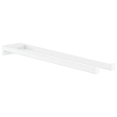 Immagine di hansgrohe AddStoris Porta asciugamano doppio, bianco opaco, 41770700