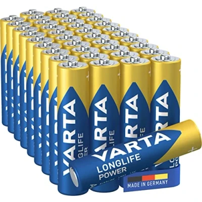 Immagine di Varta 4903121194 Longlife Power AAA Micro LR03 Confezione da 40 pile alcaline, colore: Blu